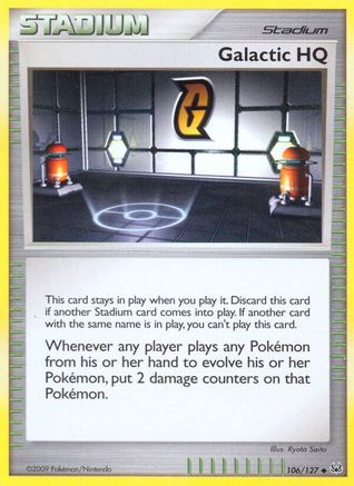 Galactic HQ 106  - Reverse Holofoil Platinum - Uncommon