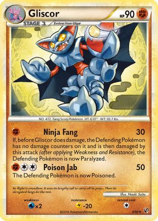 Gliscor 004  - Reverse Holofoil Undaunted - Holo Rare