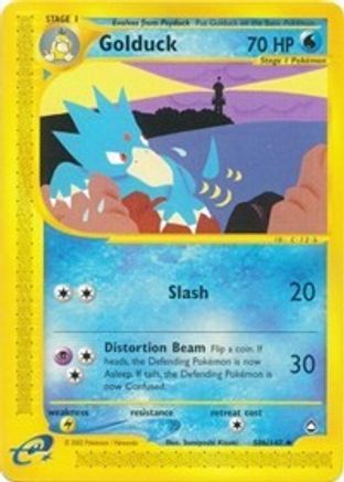Golduck (50b) 50b  - Reverse Holofoil Aquapolis - Uncommon