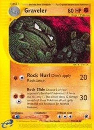 Graveler 079  - Reverse Holofoil Expedition - Uncommon