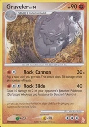 Graveler 002  DP Trainer Kit Manaphy & Lucario - Common