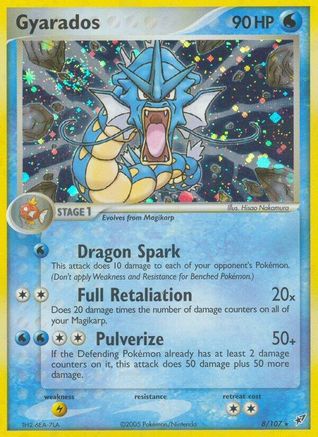 Gyarados 008  - Holofoil Deoxys - Holo Rare