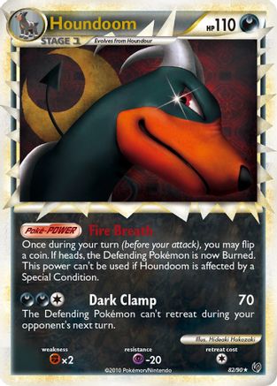 Houndoom (Prime) 082/90  - Holofoil Undaunted - Ultra Rare