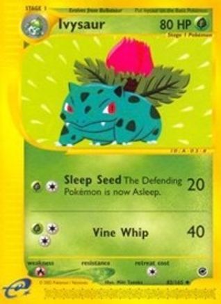 Ivysaur 082  - Reverse Holofoil Expedition - Uncommon