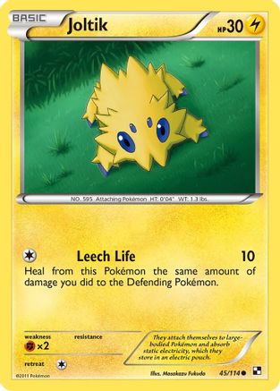 Joltik (45) 045/114  Black and White - Common