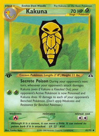 Kakuna 041/75  - 1st Edition Neo Discovery - Uncommon