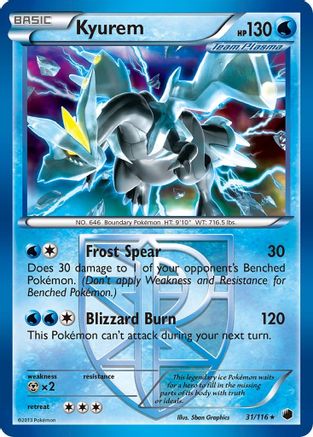 Kyurem (Team Plasma) 031  - Holofoil Plasma Freeze - Holo Rare