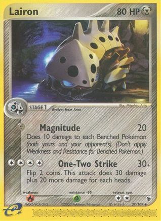 Lairon 037/109  - Reverse Holofoil Ruby and Sapphire - Uncommon