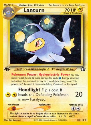 Lanturn 038/111  - 1st Edition Neo Genesis - Uncommon