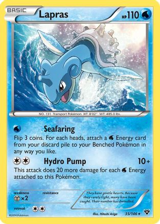 Lapras 035/146  - Holofoil XY Base Set - Holo Rare
