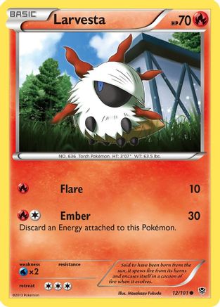 Larvesta 012  - Reverse Holofoil Plasma Blast - Common