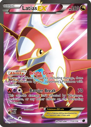 Latias EX (112 Full Art) 112  - Holofoil Plasma Freeze - Ultra Rare