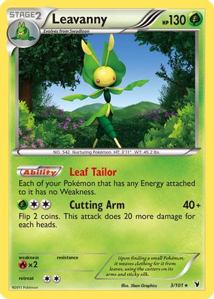 Leavanny 003  - Holofoil Noble Victories - Holo Rare