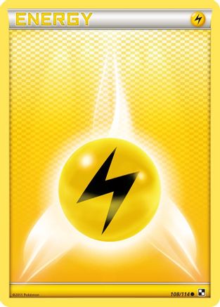 Lightning Energy 108  Black and White - Common
