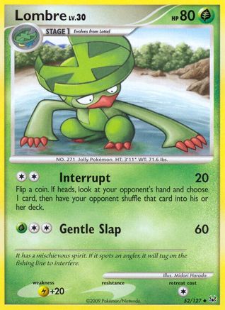 Lombre 052  - Reverse Holofoil Platinum - Uncommon