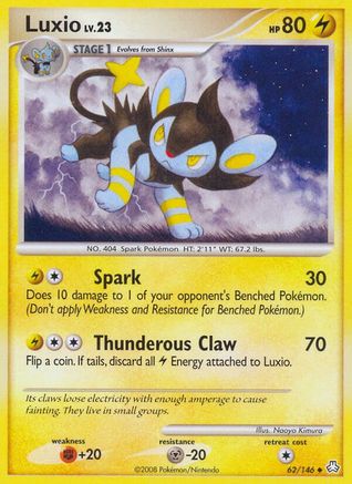 Luxio 062  Legends Awakened - Uncommon