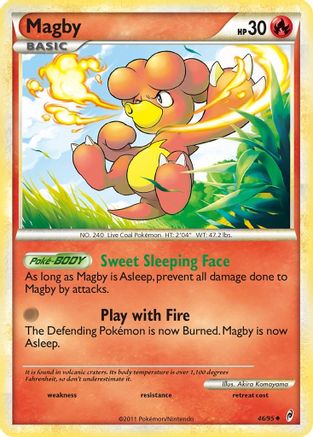 Magby 046  - Reverse Holofoil Call of Legends - Uncommon