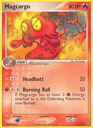 Magcargo 037/107  Deoxys - Uncommon