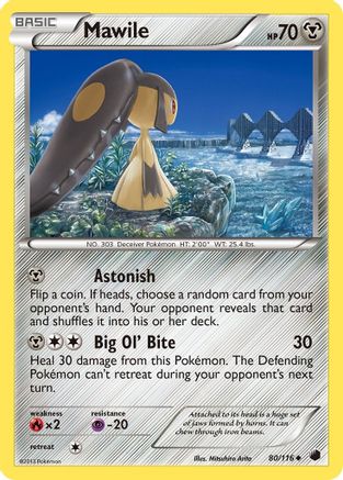 Mawile 080  - Reverse Holofoil Plasma Freeze - Uncommon