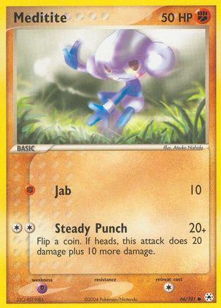 Meditite 066/101  - Reverse Holofoil Hidden Legends - Common