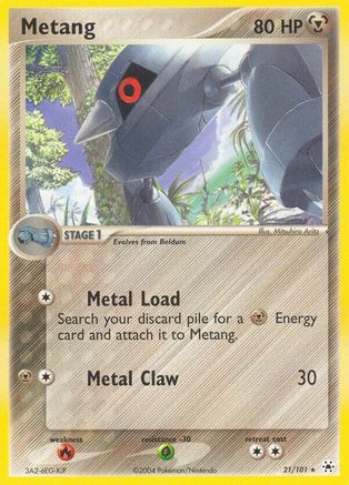 Metang 021/101  - Reverse Holofoil Hidden Legends - Rare