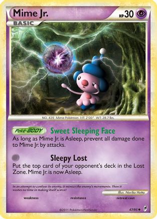 Mime Jr. 047/95  - Reverse Holofoil Call of Legends - Uncommon