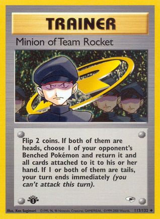 Minion of Team Rocket 113/132  - 1st Edition Gym Heroes - Uncommon