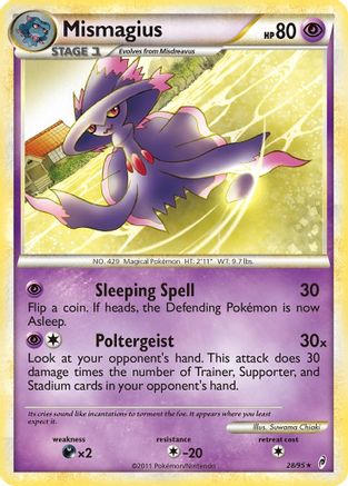 Mismagius 028  - Reverse Holofoil Call of Legends - Rare