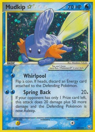 Mudkip Star 107  Team Rocket Returns - Ultra Rare