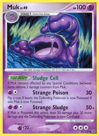 Muk 057  - Reverse Holofoil Platinum - Uncommon