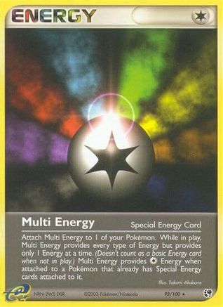 Multi Energy 093/100  - Reverse Holofoil Sandstorm - Rare