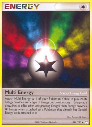 Multi Energy 118  - Reverse Holofoil Mysterious Treasures - Rare