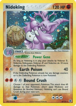 Nidoking 008  FireRed & LeafGreen - Holo Rare