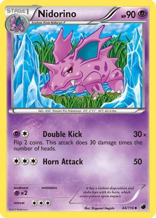 Nidorino 044  Plasma Freeze - Uncommon