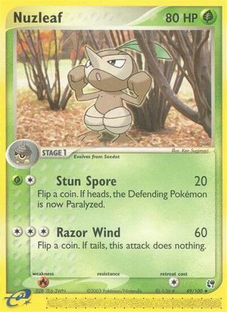Nuzleaf 049/100  Sandstorm - Uncommon