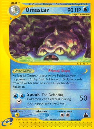 Omastar 023  Skyridge - Rare