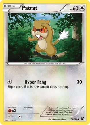 Patrat (78) 078  - Reverse Holofoil Black and White - Common