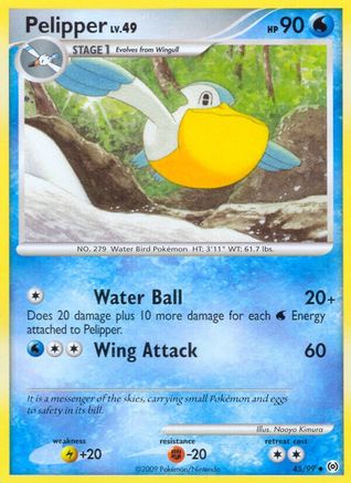 Pelipper (45) 045  - Reverse Holofoil Arceus - Uncommon