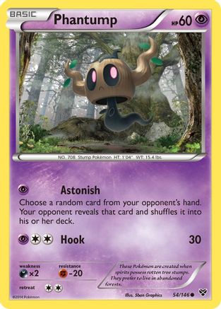 Phantump 054  - Reverse Holofoil XY Base Set - Common
