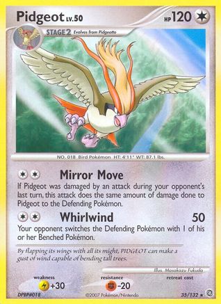 Pidgeot 035  Secret Wonders - Rare