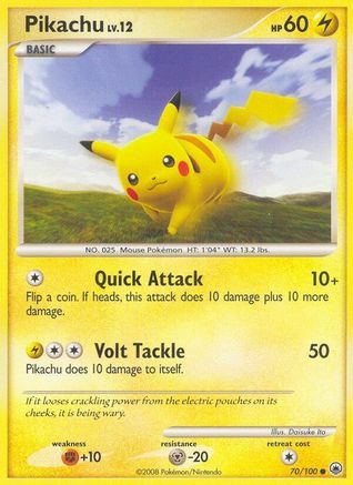 Pikachu 070/100  - Reverse Holofoil Majestic Dawn - Common