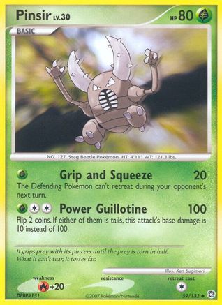 Pinsir 059  Secret Wonders - Uncommon
