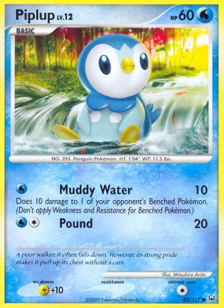 Piplup 085/127  Platinum - Common