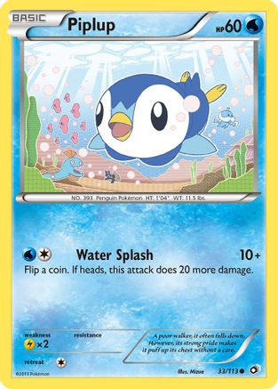 Piplup 033/113  Legendary Treasures - Common