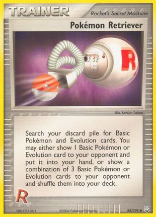 Pokemon Retriever 084/109  - Reverse Holofoil Team Rocket Returns - Uncommon