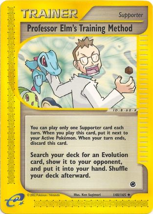 Professor Elm's Training Method 148/165  - Reverse Holofoil Expedition - Uncommon
