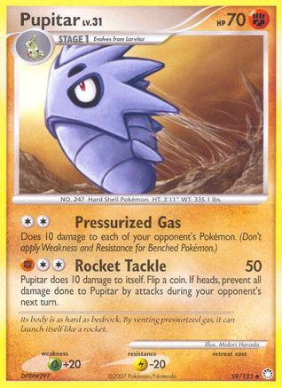 Pupitar 059  - Reverse Holofoil Mysterious Treasures - Uncommon