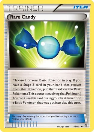 Rare Candy 085/101  - Reverse Holofoil Plasma Blast - Uncommon