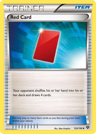 Red Card 124/146  XY Base Set - Uncommon