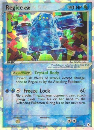 Regice ex 097  - Holofoil Hidden Legends - Ultra Rare